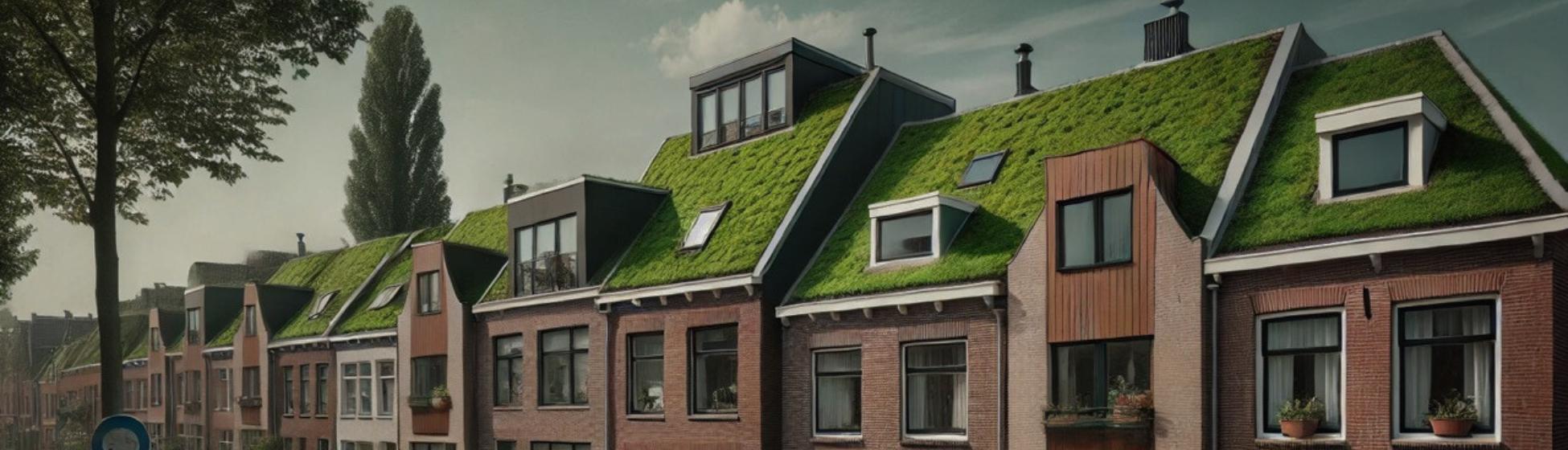 Buurt vergroenen groendak