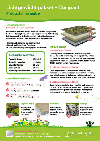 Productblad lichtgewicht pakket Compact
